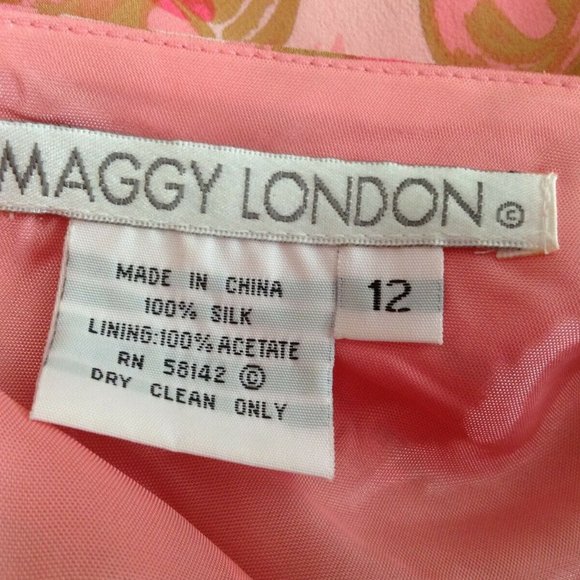 Maggy London Floral Dress - Size 12 - Picture 5 of 5